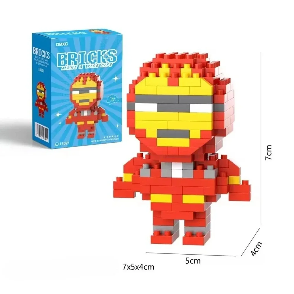 Iron Man Micro Bricks Building Set 179pcs Superhero Blocks DMXC F3021 Marvel New
